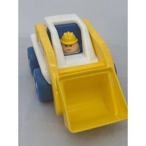 Little Tikes Vintage Skid Steer Loader Toy Removable Construction Worker Figure